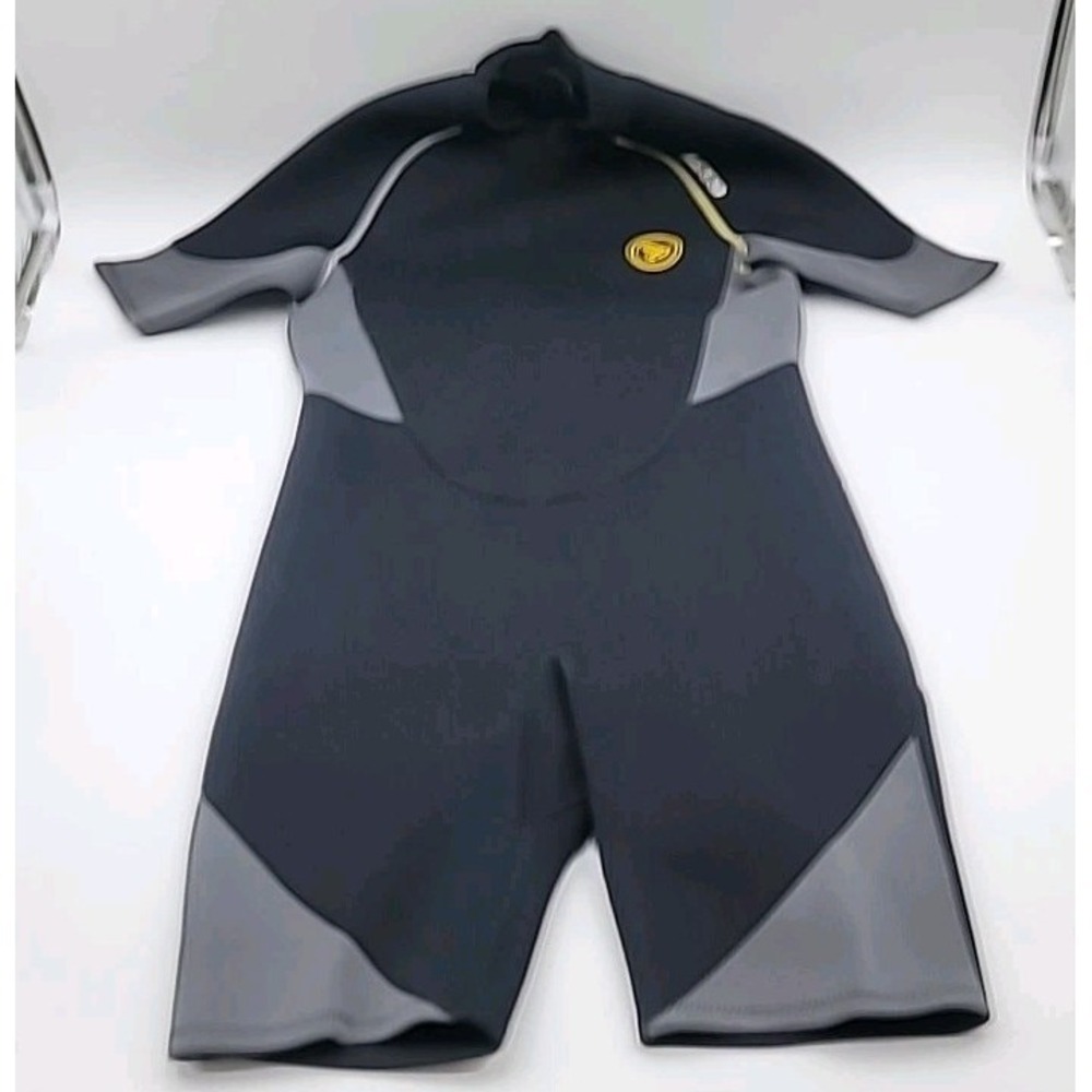 ZCTO 3MM Shorty Wetsuit Diving Suit Scuba Neoprene Jumpsuit Snorkeling 2XL Black